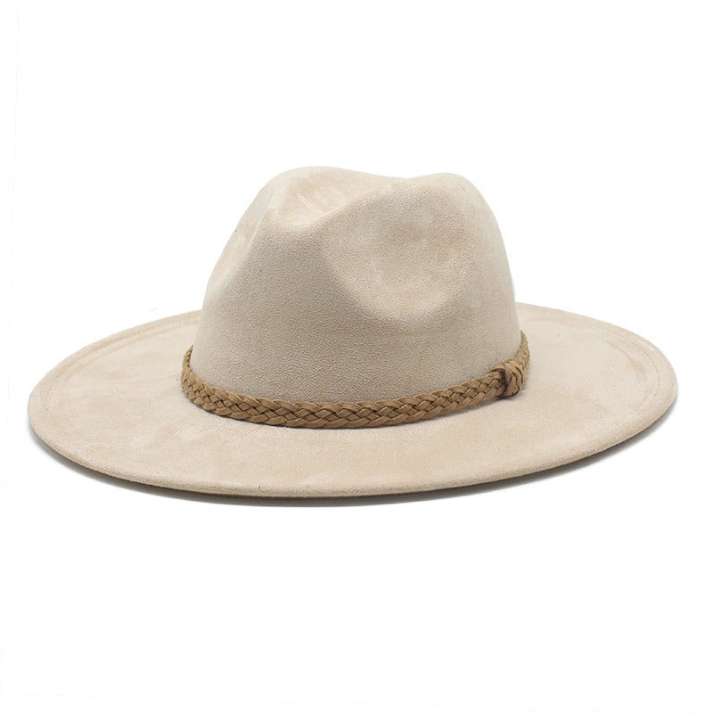 Western Cowboy Hat Suede Casual Versatile Knit Hat