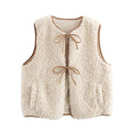 Versatile lambskin vest for women