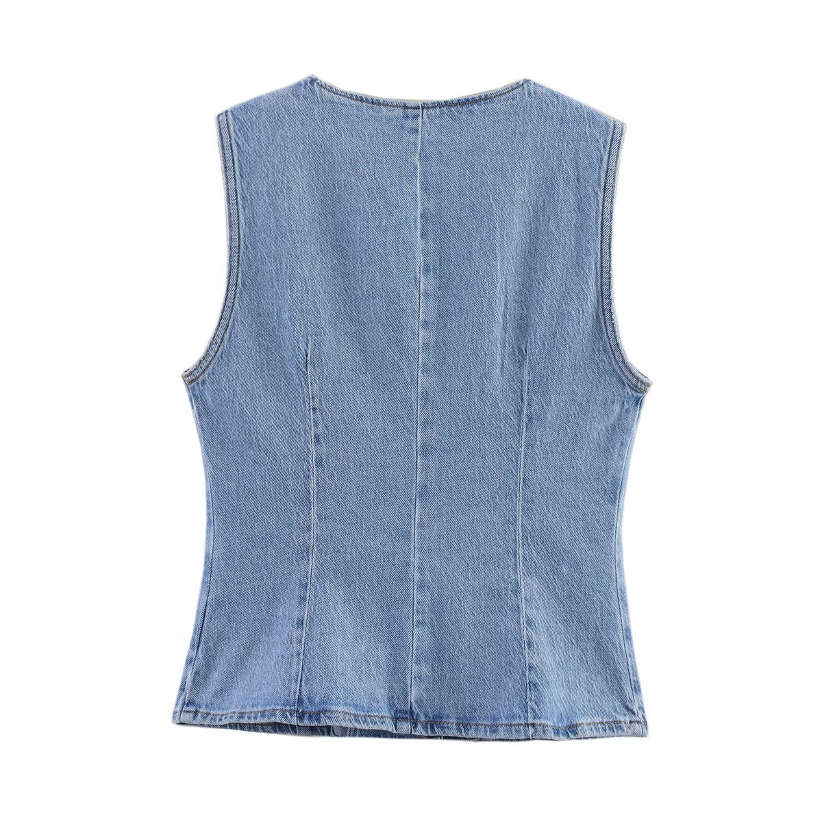 Versatile denim vest for women