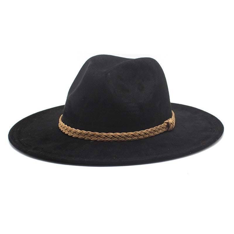 Western Cowboy Hat Suede Casual Versatile Knit Hat