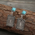 New Retro  Geometric Turquoise Earrings For Women